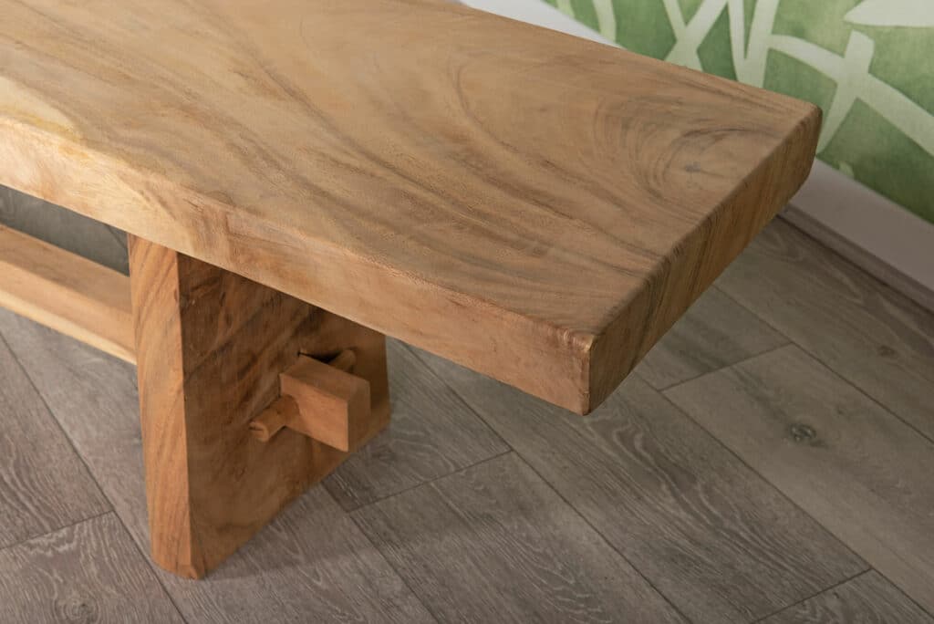 3m Live Edge Bench - Dining or Hallway Bench - Seats 6 People