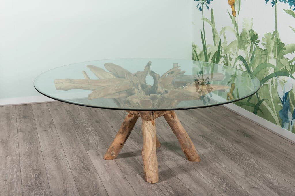 1.8m teak root dining table